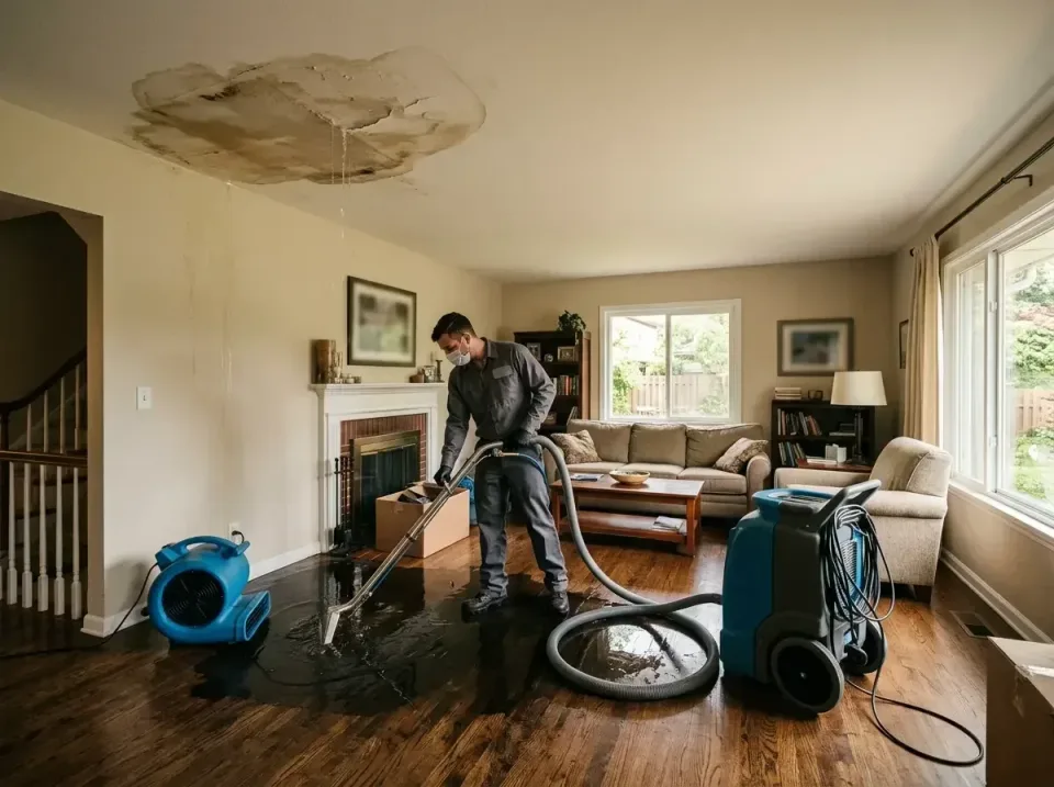 attic-pipe-burst-ceiling-drip-008 — frequently asked questions, Water Damage Restoration & Carpet Care in Comstock Northwest…
